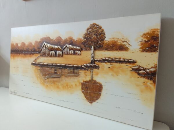 Quadro Cabanas no lago - Imagem 4